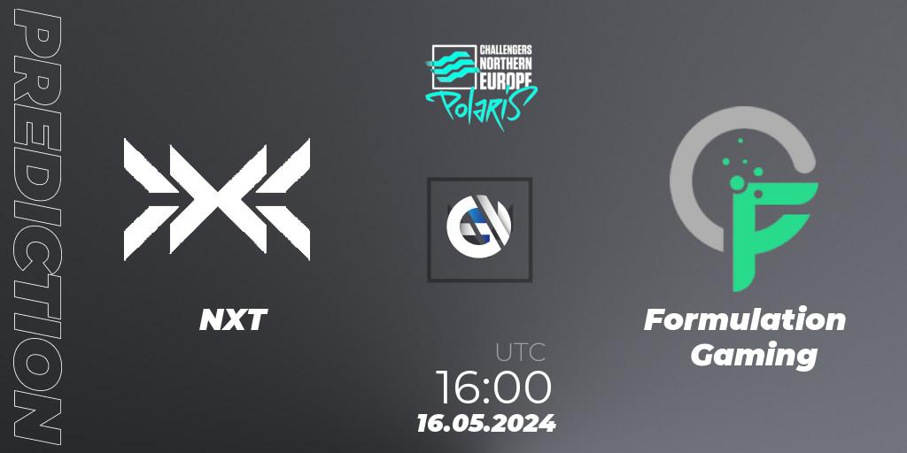 Pronóstico NXT - Formulation Gaming. 16.05.2024 at 16:00, VALORANT, VALORANT Challengers 2024 Northern Europe: Polaris Split 2