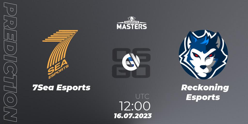 Pronóstico 7Sea Esports - Reckoning Esports. 16.07.2023 at 12:00, Counter-Strike (CS2), Skyesports Masters 2023: Regular Season