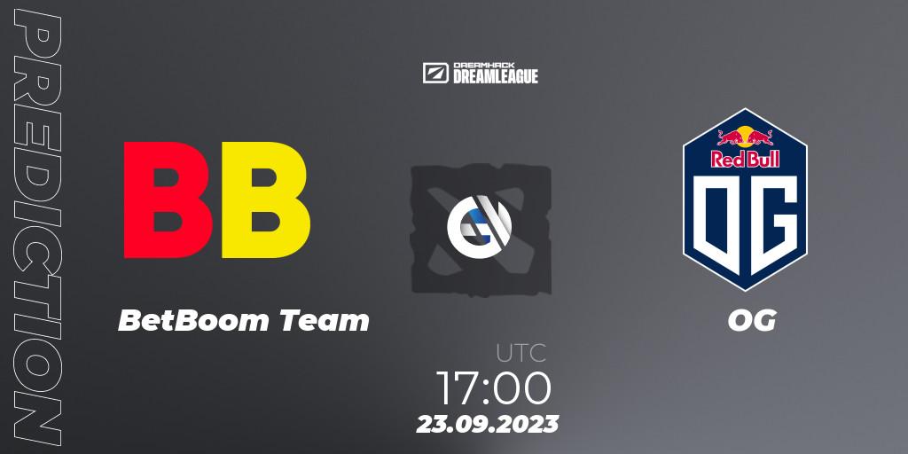 Pronóstico BetBoom Team - OG. 23.09.2023 at 17:13, Dota 2, DreamLeague Season 21