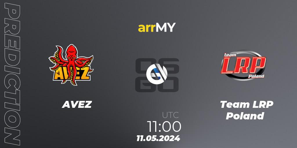 Pronóstico AVEZ - Team LRP Poland. 11.05.2024 at 11:00, Counter-Strike (CS2), arrMY Masters League Season 9 Finals