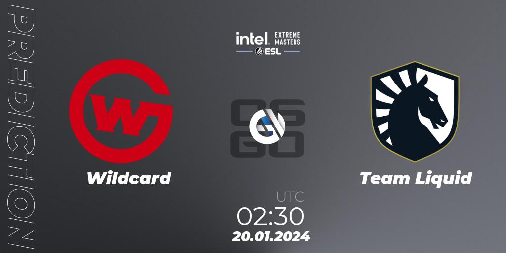Pronóstico Wildcard - Team Liquid. 20.01.24, CS2 (CS:GO), Intel Extreme Masters China 2024: North American Closed Qualifier
