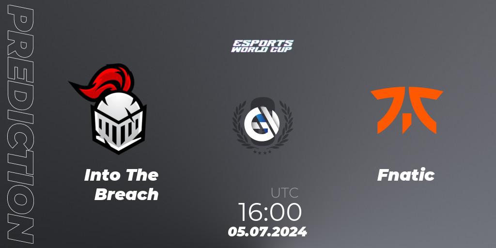 Pronóstico Into The Breach - Fnatic. 05.07.2024 at 16:00, Rainbow Six, Esports World Cup 2024: Europe CQ