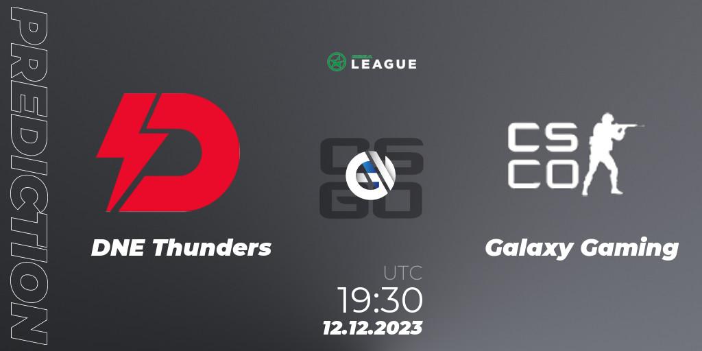 Pronóstico DNE Thunders - Galaxy Gaming. 12.12.2023 at 17:00, Counter-Strike (CS2), ESEA Season 47: Intermediate Division - Europe