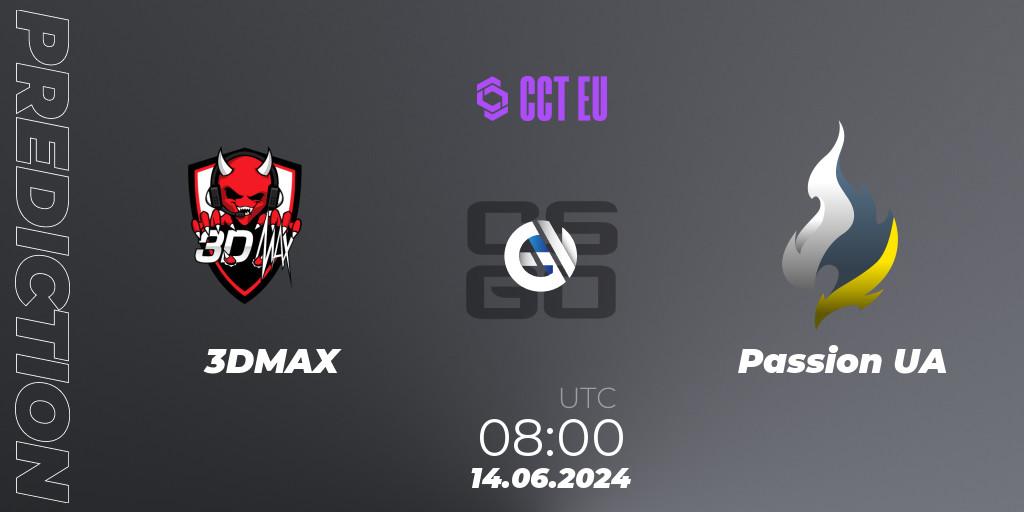 Pronóstico 3DMAX - Passion UA. 14.06.2024 at 08:00, Counter-Strike (CS2), CCT Season 2 Europe Series 5