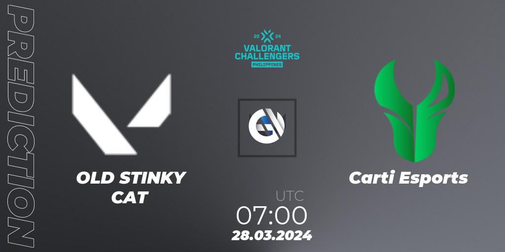 Pronóstico OLD STINKY CAT - Carti Esports. 28.03.2024 at 07:00, VALORANT, VALORANT Challengers 2024 Philippines: Split 1