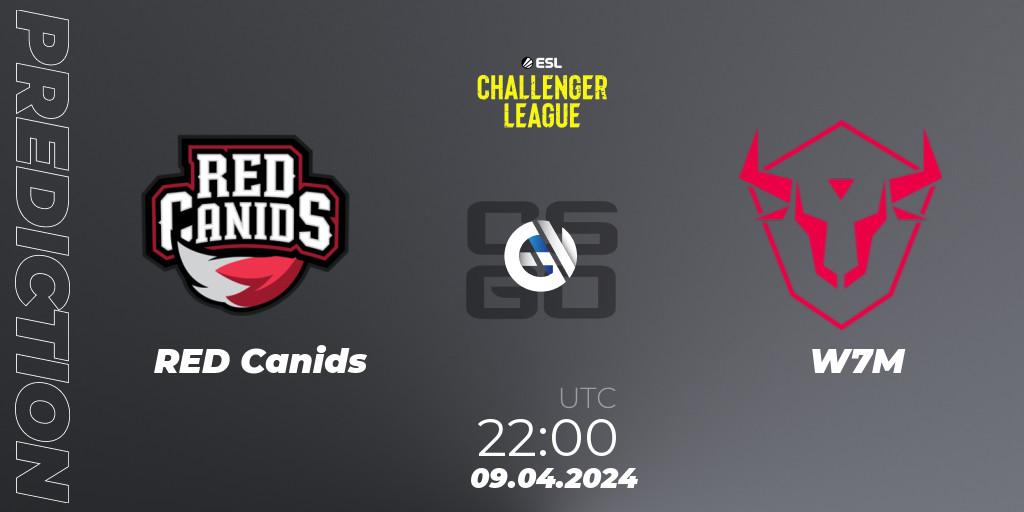 Pronóstico RED Canids - W7M. 09.04.24, CS2 (CS:GO), ESL Challenger League Season 47: South America