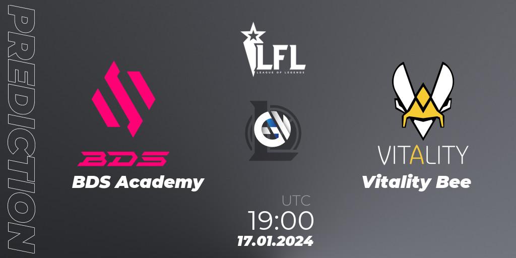 Pronóstico BDS Academy - Vitality Bee. 17.01.2024 at 19:00, LoL, LFL Spring 2024