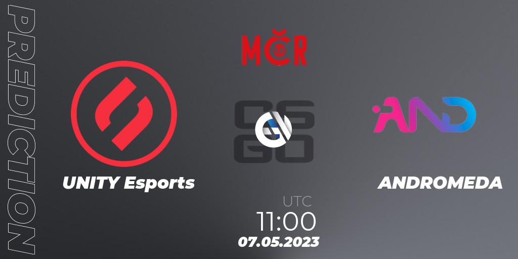Pronóstico UNITY Esports - ANDROMEDA. 07.05.2023 at 11:00, Counter-Strike (CS2), Tipsport Cup Bratislava 2023: Closed Qualifier