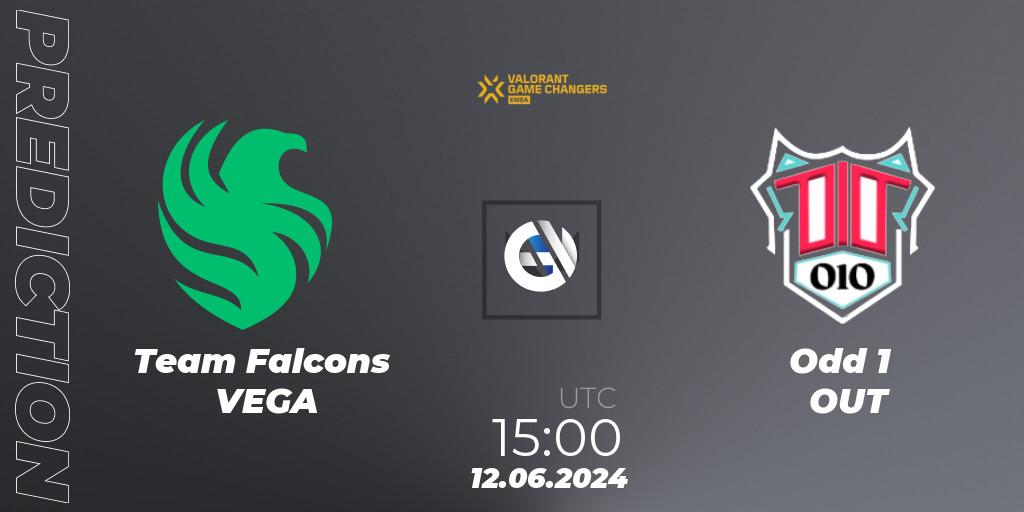 Pronóstico Team Falcons VEGA - Odd 1 OUT. 12.06.2024 at 15:00, VALORANT, VCT 2024: Game Changers EMEA Stage 2