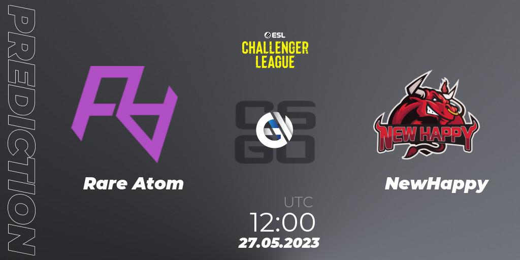 Pronóstico Rare Atom - NewHappy. 27.05.2023 at 12:00, Counter-Strike (CS2), ESL Challenger League Season 45: Asia-Pacific