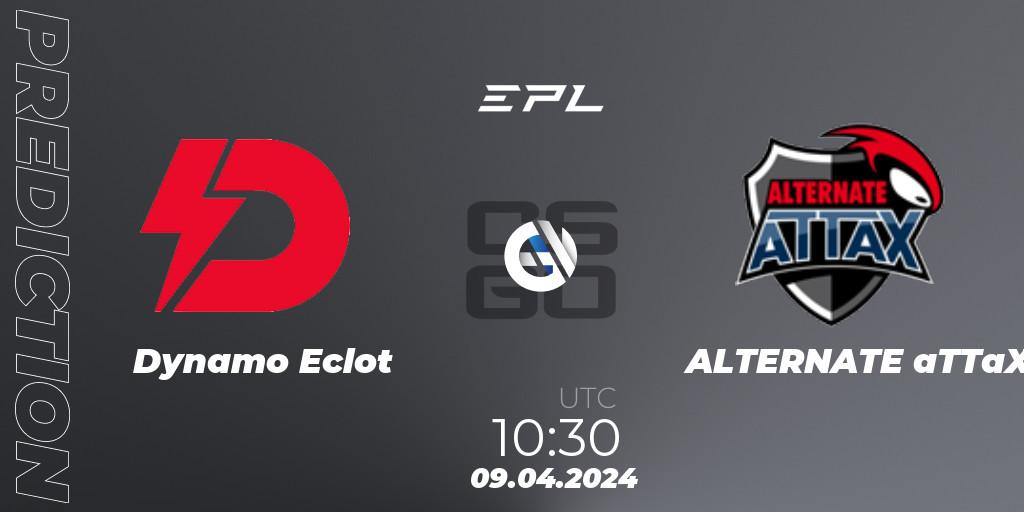 Pronóstico Dynamo Eclot - ALTERNATE aTTaX. 09.04.2024 at 11:30, Counter-Strike (CS2), European Pro League Season 15