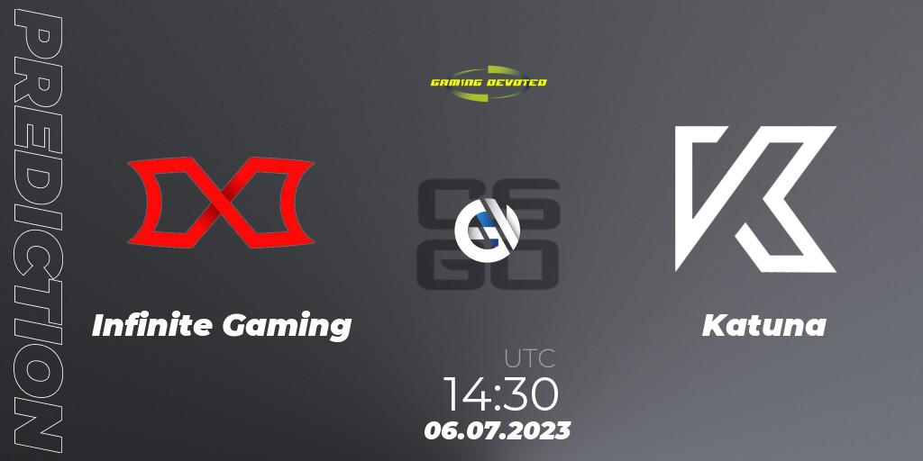 Pronóstico Infinite Gaming - Katuna. 06.07.23, CS2 (CS:GO), Gaming Devoted Become The Best: Series #2