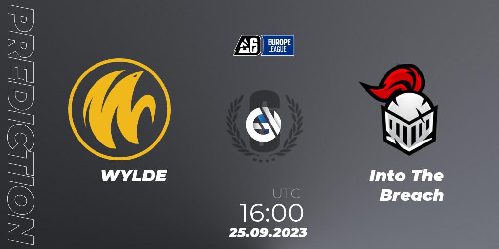 Pronóstico WYLDE - Into The Breach. 29.09.23, Rainbow Six, Europe League 2023 - Stage 2