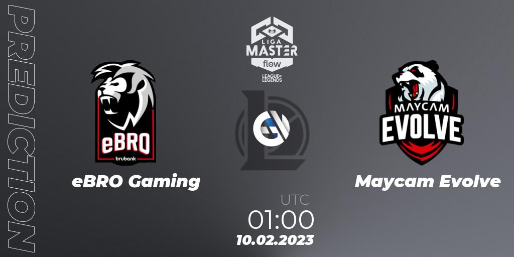 Pronóstico eBRO Gaming - Maycam Evolve. 10.02.23, LoL, Liga Master Opening 2023 - Group Stage