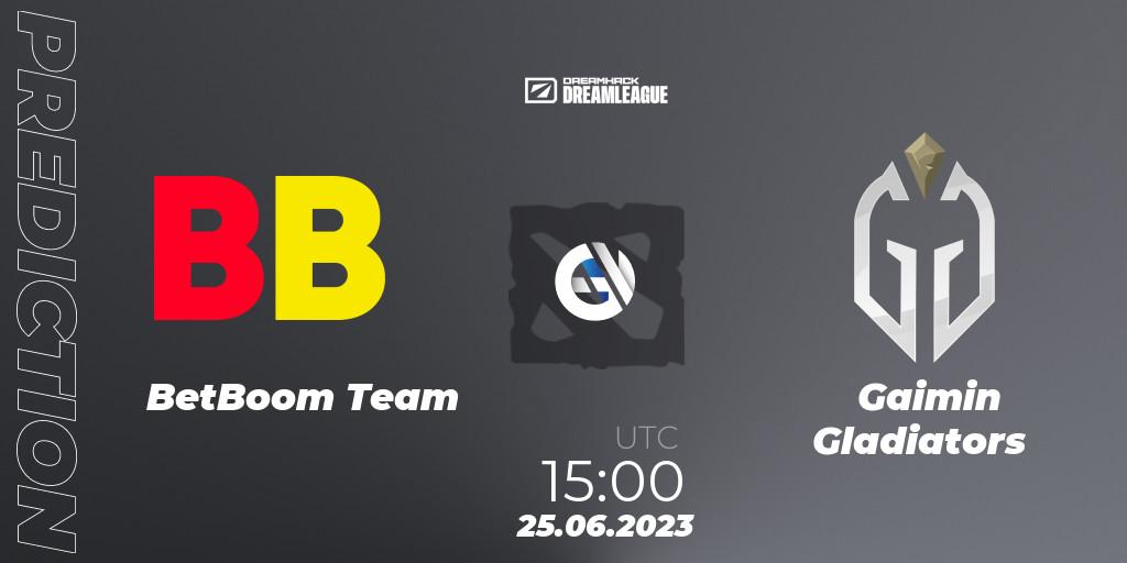 Pronóstico BetBoom Team - Gaimin Gladiators. 25.06.2023 at 14:54, Dota 2, DreamLeague Season 20