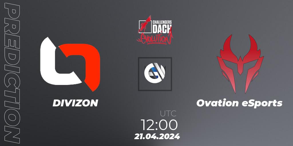 Pronóstico DIVIZON - Ovation eSports. 21.04.24, VALORANT, VALORANT Challengers 2024 DACH: Evolution Split 1