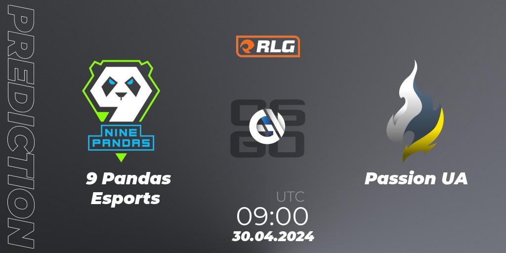 Pronóstico 9 Pandas Esports - Passion UA. 30.04.24, CS2 (CS:GO), RES European Series #3