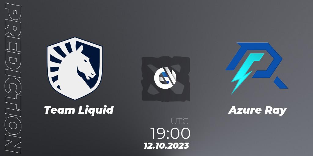 Pronóstico Team Liquid - Azure Ray. 12.10.23, Dota 2, The International 2023 - Group Stage