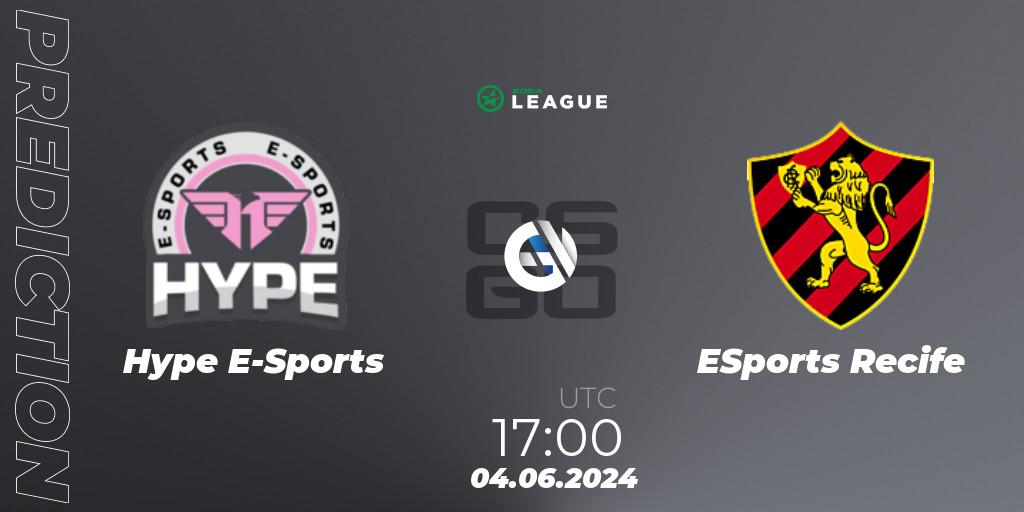Pronóstico Hype E-Sports - ESports Recife. 04.06.2024 at 17:00, Counter-Strike (CS2), ESEA Season 49: Open Division - South America