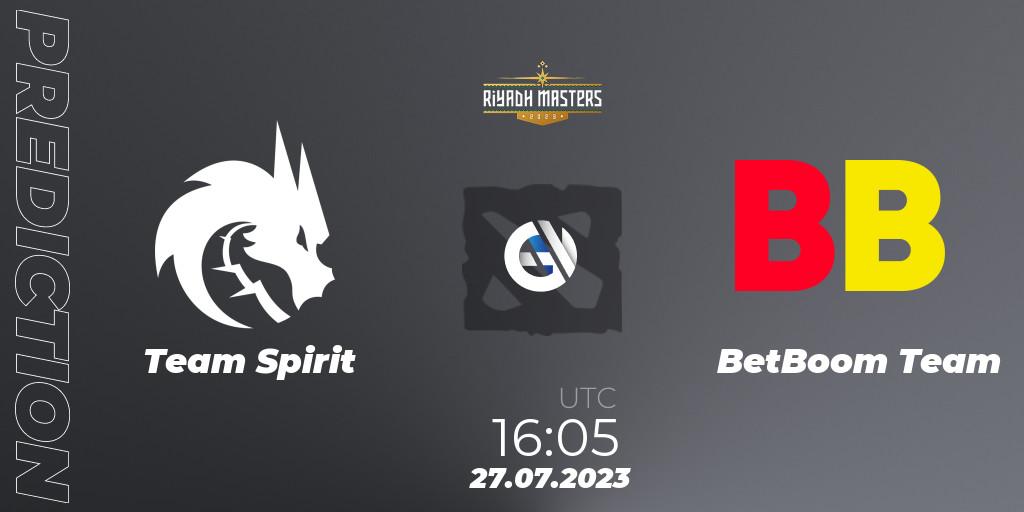 Pronóstico Team Spirit - BetBoom Team. 27.07.2023 at 17:08, Dota 2, Riyadh Masters 2023