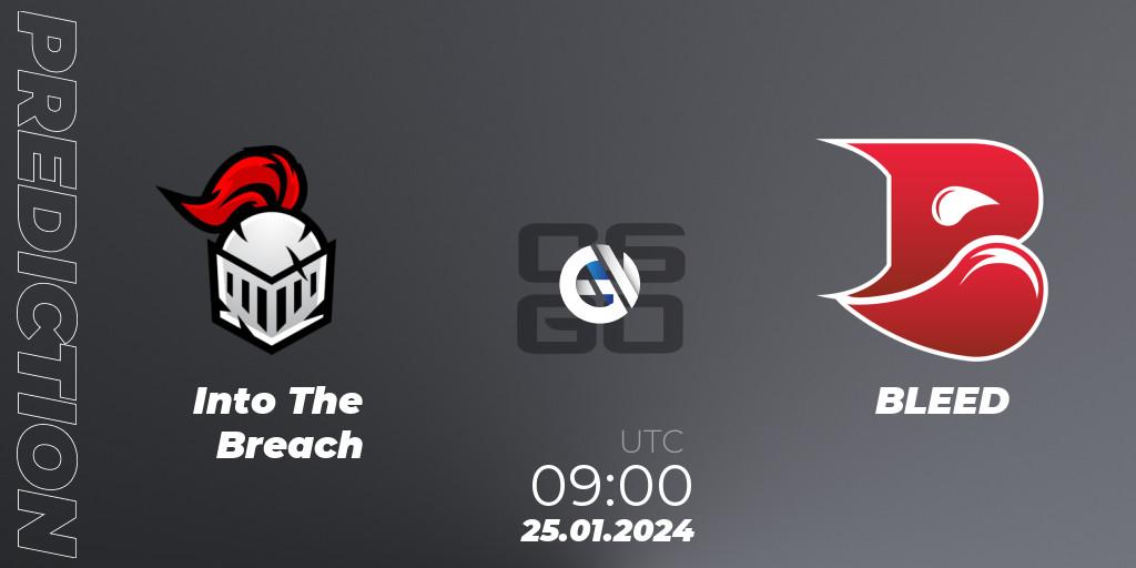 Pronóstico Into The Breach - BLEED. 25.01.24, CS2 (CS:GO), European Pro League Season 13