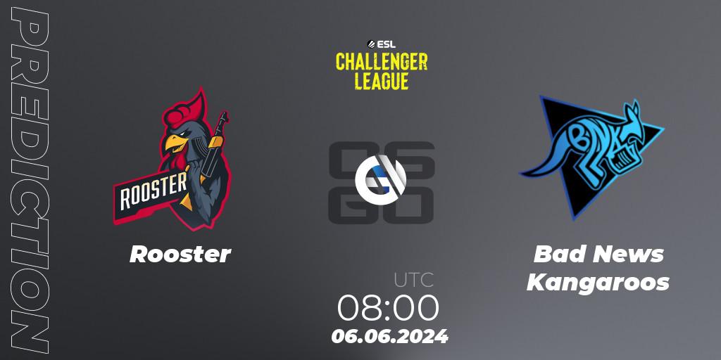 Pronóstico Rooster - Bad News Kangaroos. 06.06.2024 at 08:00, Counter-Strike (CS2), ESL Challenger League Season 47: Oceania
