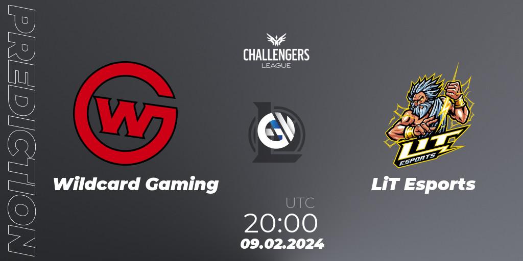 Pronóstico Wildcard Gaming - LiT Esports. 09.02.2024 at 20:00, LoL, NACL 2024 Spring - Group Stage