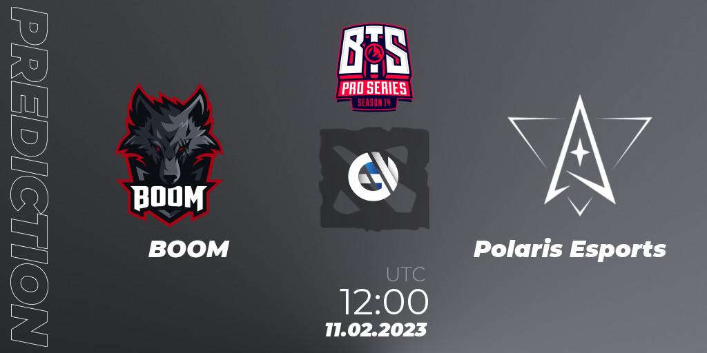 Pronóstico BOOM - Polaris Esports. 11.02.2023 at 11:02, Dota 2, BTS Pro Series Season 14: Southeast Asia