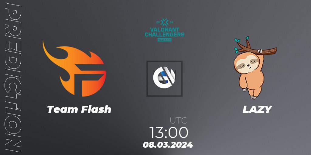 Pronóstico Team Flash - LAZY. 08.03.2024 at 13:00, VALORANT, VALORANT Challengers 2024 Vietnam: Split 1