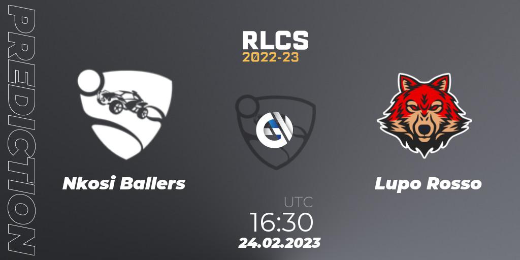 Pronóstico Nkosi Ballers - Lupo Rosso. 24.02.2023 at 16:30, Rocket League, RLCS 2022-23 - Winter: Sub-Saharan Africa Regional 3 - Winter Invitational
