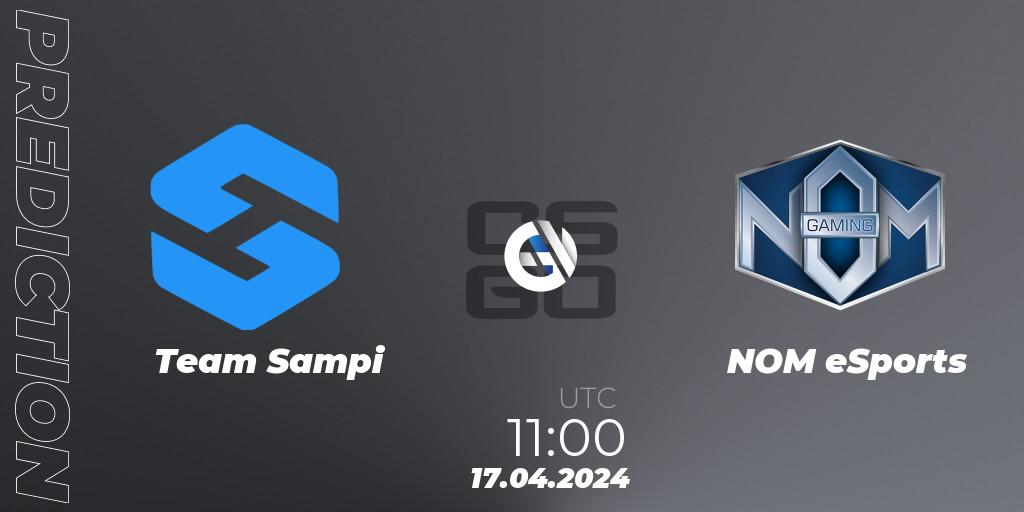 Pronóstico Team Sampi - NOM eSports. 17.04.24, CS2 (CS:GO), CCT Season 2 Europe Series 1 Closed Qualifier