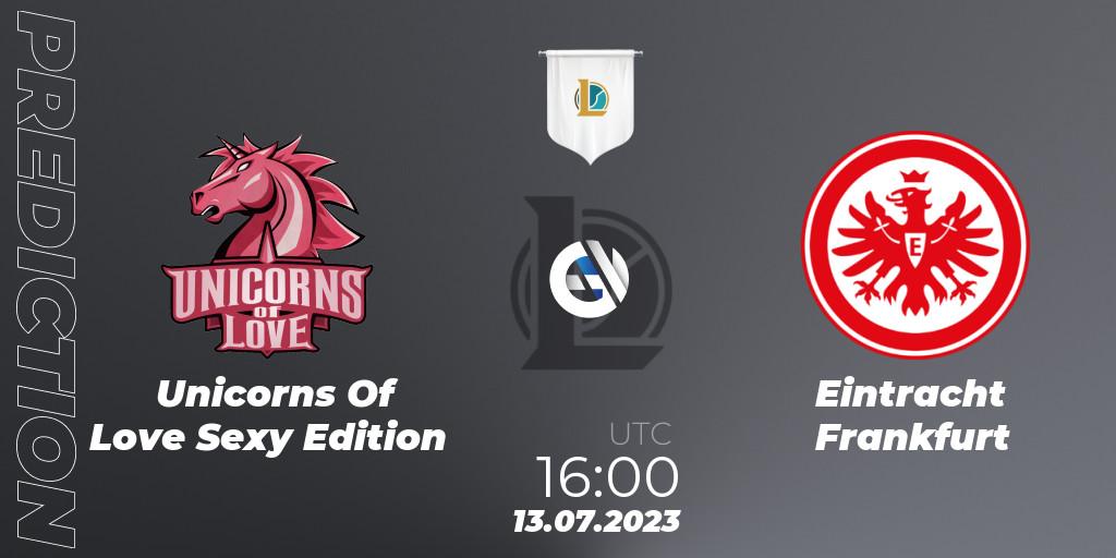 Pronóstico Unicorns Of Love Sexy Edition - Eintracht Frankfurt. 13.07.2023 at 16:00, LoL, Prime League Summer 2023 - Group Stage