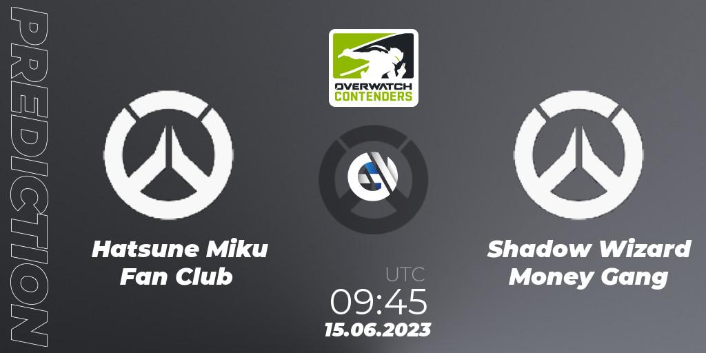Pronóstico Hatsune Miku Fan Club - Shadow Wizard Money Gang. 15.06.2023 at 09:50, Overwatch, Overwatch Contenders 2023 Summer Series: Australia/New Zealand