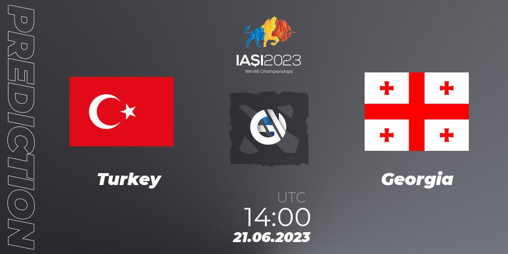 Pronóstico Turkey - Georgia. 21.06.2023 at 14:00, Dota 2, IESF Europe B Qualifier 2023