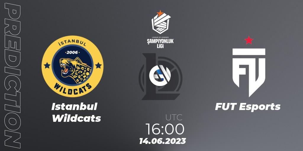 Pronóstico Istanbul Wildcats - FUT Esports. 14.06.2023 at 16:00, LoL, TCL Summer 2023 - Group Stage