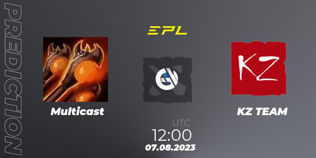 Pronóstico Multicast - KZ TEAM. 07.08.2023 at 13:20, Dota 2, European Pro League Season 11