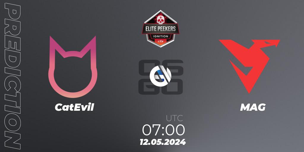 Pronóstico CatEvil - MAG. 12.05.2024 at 07:00, Counter-Strike (CS2), Elite Peekers Ignition Season 2