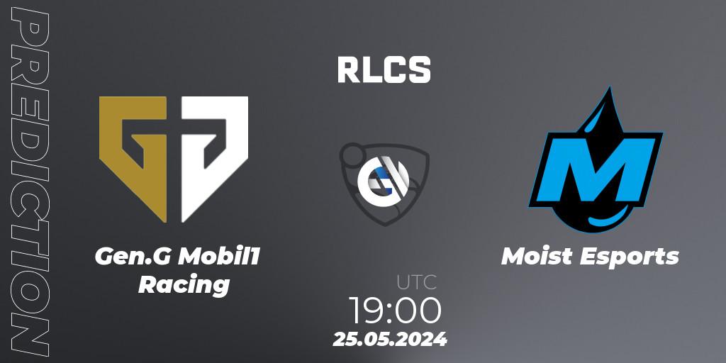 Pronóstico Gen.G Mobil1 Racing - Moist Esports. 25.05.2024 at 19:00, Rocket League, RLCS 2024 - Major 2: NA Open Qualifier 6