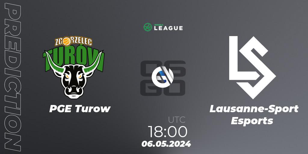 Pronóstico PGE Turow - Lausanne-Sport Esports. 14.05.2024 at 16:00, Counter-Strike (CS2), ESEA Season 49: Advanced Division - Europe