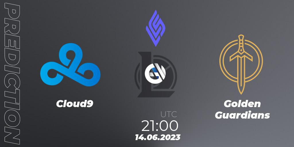 Pronóstico Cloud9 - Golden Guardians. 14.06.2023 at 21:00, LoL, LCS Summer 2023 - Group Stage