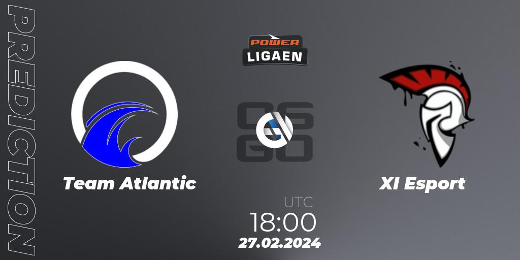 Pronóstico Team Atlantic - XI Esport. 27.02.2024 at 18:00, Counter-Strike (CS2), Dust2.dk Ligaen Season 25