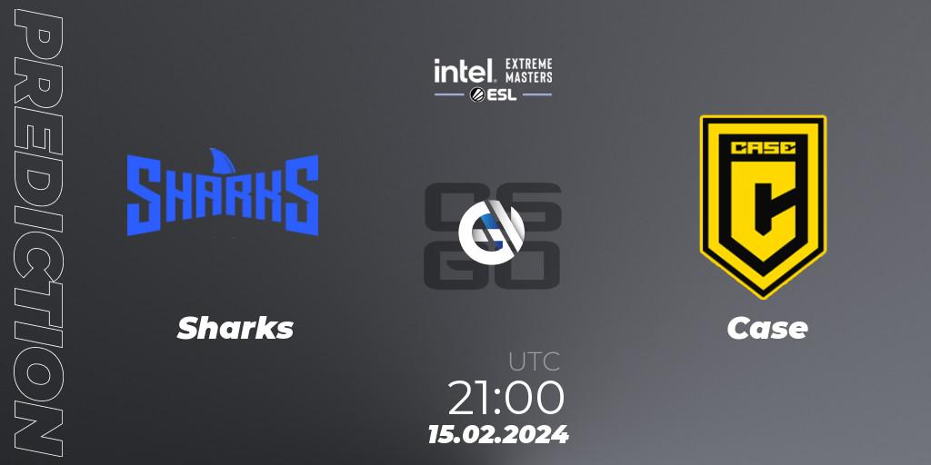 Pronóstico Sharks - Case. 15.02.2024 at 21:10, Counter-Strike (CS2), Intel Extreme Masters Dallas 2024: South American Open Qualifier #1
