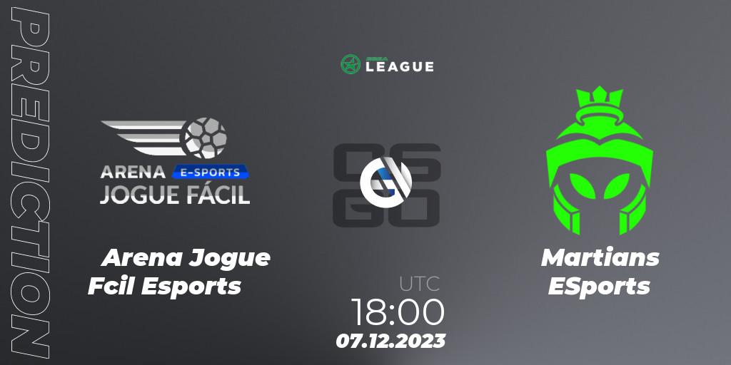 Pronóstico Arena Jogue Fácil Esports - Martians ESports. 07.12.2023 at 18:00, Counter-Strike (CS2), ESEA Season 47: Open Division - South America