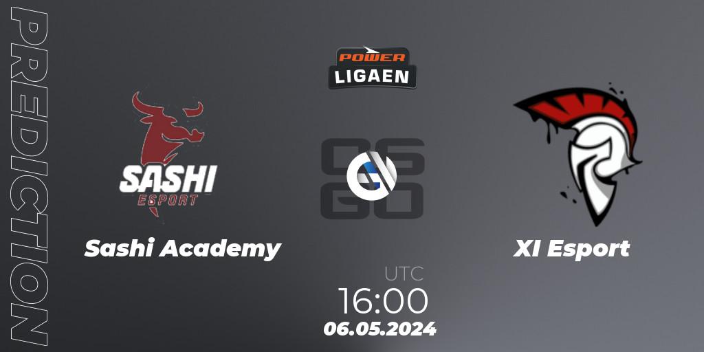 Pronóstico Sashi Academy - XI Esport. 06.05.2024 at 16:00, Counter-Strike (CS2), Dust2.dk Ligaen Season 26