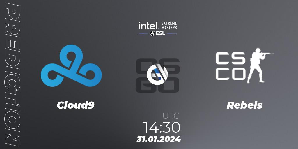 Pronóstico Cloud9 - Rebels Gaming. 31.01.24, CS2 (CS:GO), IEM Katowice 2024 Play-in
