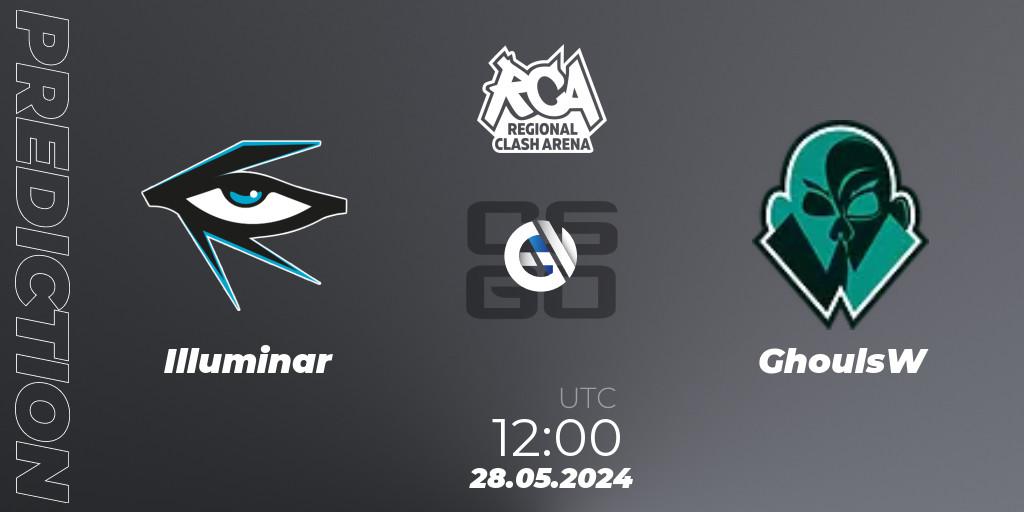 Pronóstico Illuminar - GhoulsW. 28.05.2024 at 12:00, Counter-Strike (CS2), Regional Clash Arena Europe: Closed Qualifier