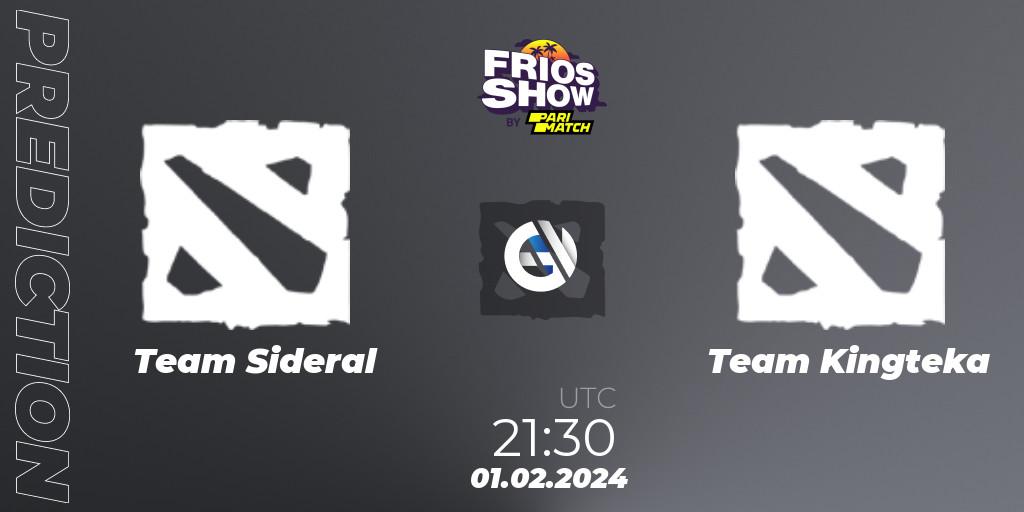 Pronóstico Team Sideral - Team Kingteka. 01.02.2024 at 21:30, Dota 2, Frios Show 2