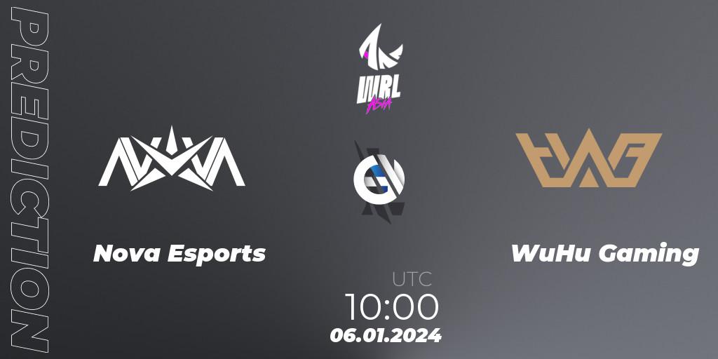 Pronóstico Nova Esports - WuHu Gaming. 06.01.24, Wild Rift, WRL Asia 2023 - Season 2: China Conference
