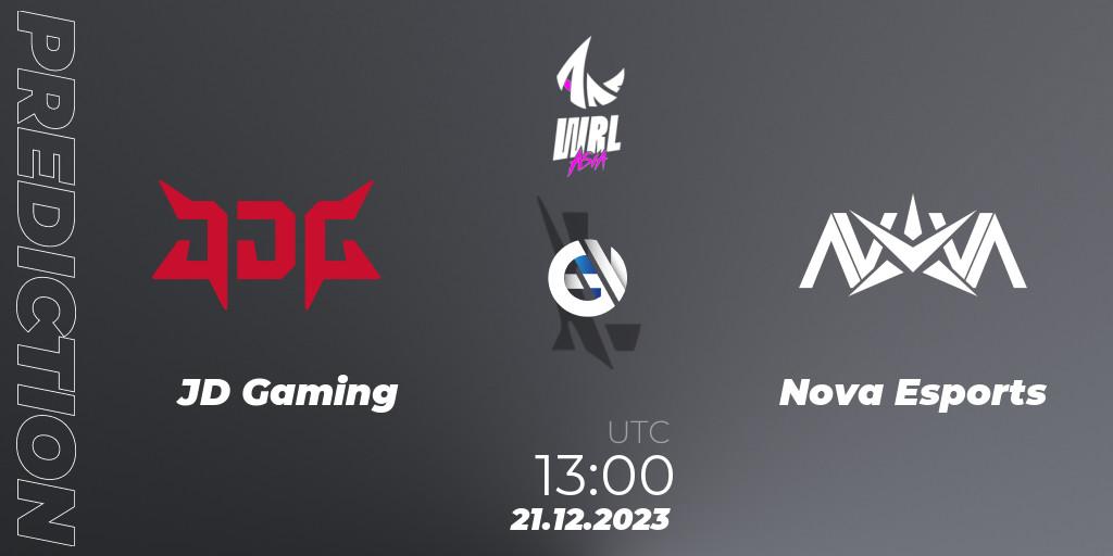 Pronóstico JD Gaming - Nova Esports. 21.12.2023 at 13:00, Wild Rift, WRL Asia 2023 - Season 2 - Regular Season