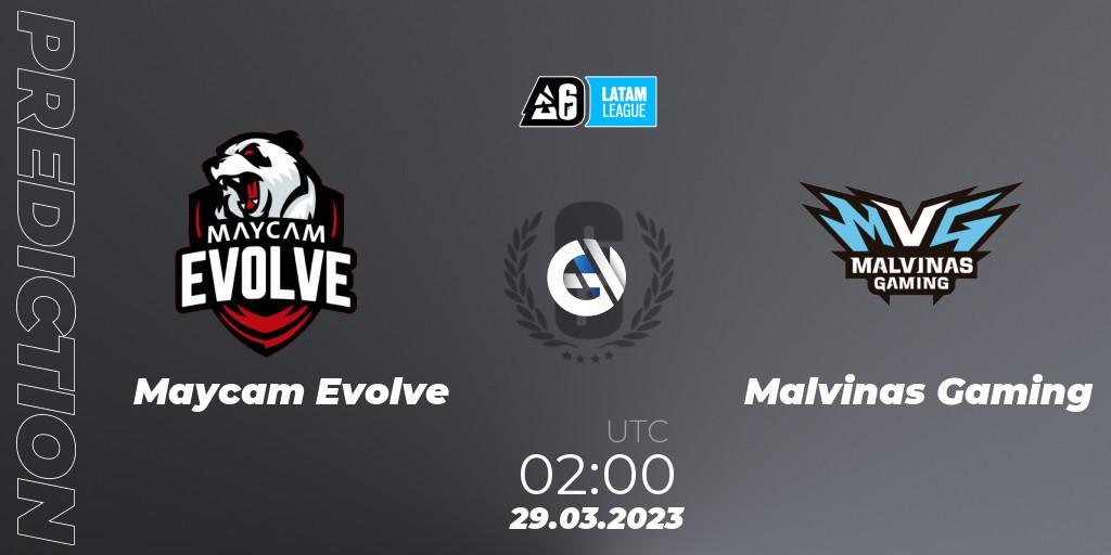 Pronóstico Maycam Evolve - Malvinas Gaming. 29.03.23, Rainbow Six, LATAM League 2023 - Stage 1